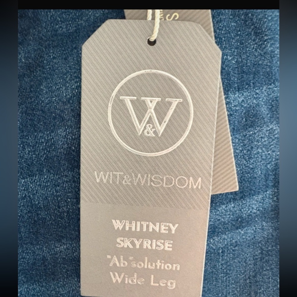 BNWT Wit & Wisdom “Ab” Solution Whitney Skyrise Wide Leg Jeans - Picture 6 of 8